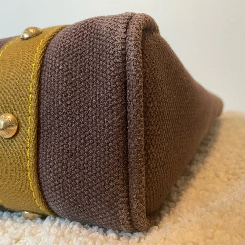 Louis Vuitton Antigua Cabas Brun Canvas Inventeur Tote w/ Lock and Key/Poignet